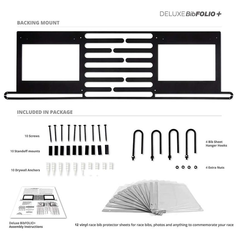 Gone For a Run Deluxe BibFOLIO+ Race Bib & Medal Display | Wall Mounted Medal Hanger | Display Over 100 Medals & 200 Race Bibs - Image 4